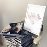 تابلو فانتزی الماس طرح سنگ صورتی 4