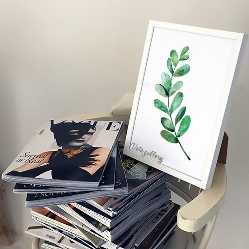 تابلو فانتزی شاخه آبرنگی 4