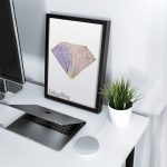 تابلو فانتزی الماس طرح سنگ بنفش 5