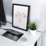 تابلو فانتزی الماس طرح سنگ صورتی 5