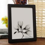 تابلو مدرن گل سیاه و سفید 6