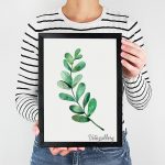 تابلو فانتزی شاخه آبرنگی 8