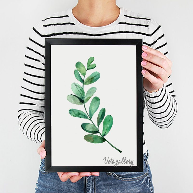 تابلو فانتزی شاخه آبرنگی 8