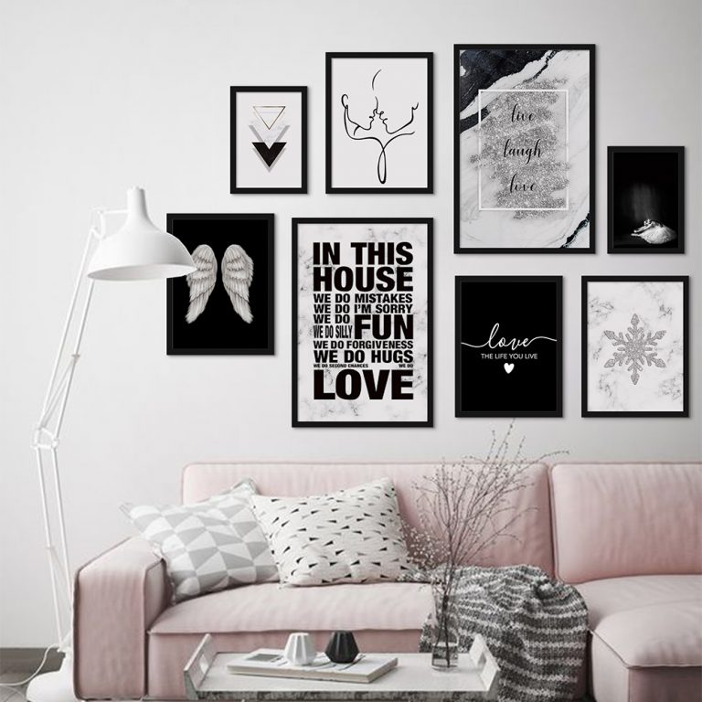 ست تابلو طرح سنگ مرمر