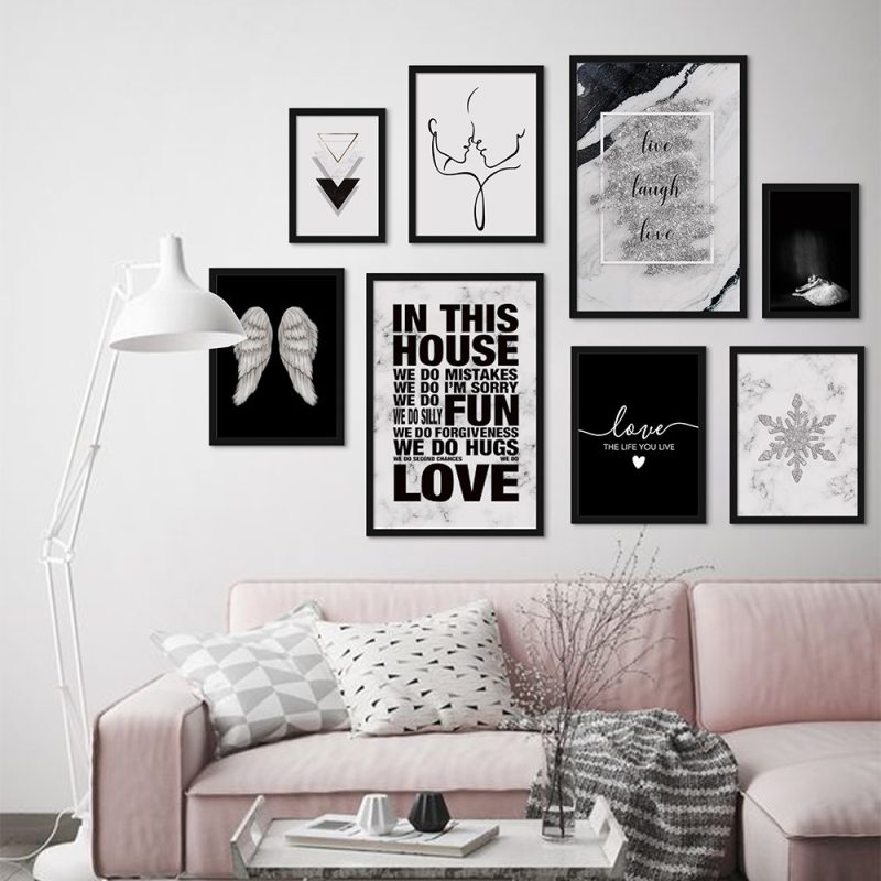 ست تابلو طرح سنگ مرمر