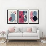 ست تابلو لکههای رنگی